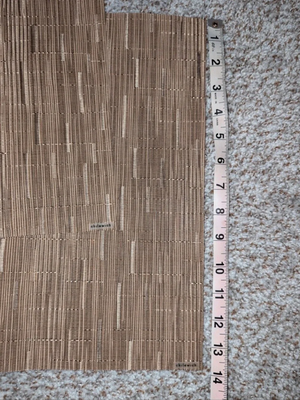 Chilewich Bamboo Placemats - Set of 2 , Camel, New